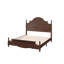 Bilal Traditional King Size Solid Wood Four Poster Bed,Walnut-1196674099-1196674061
