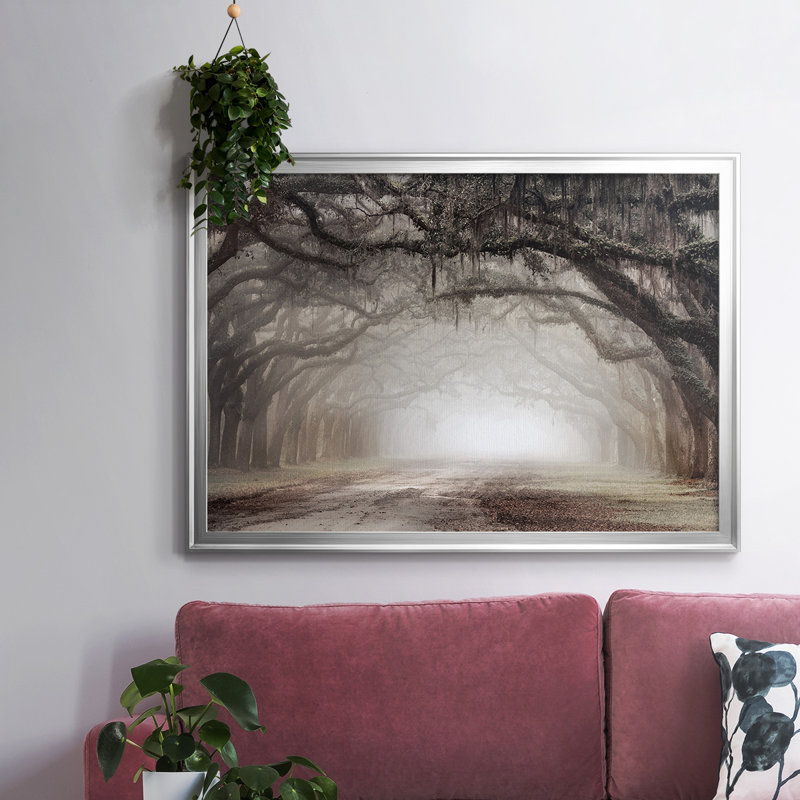 Timeless Plantation Drive, reproduction d'art sur toile, Argent, H 18 po x l 26 po x P 1,5 po