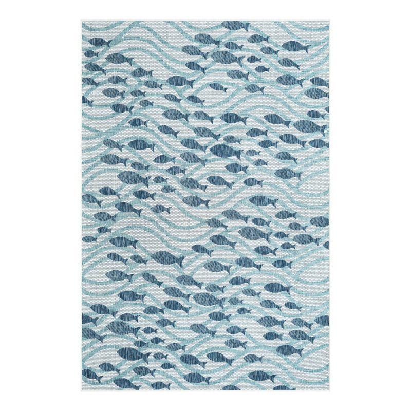 Tapis intérieur / extérieur d'extérieur Coastal, Rectangle 6 pi 1 po x 9 pi