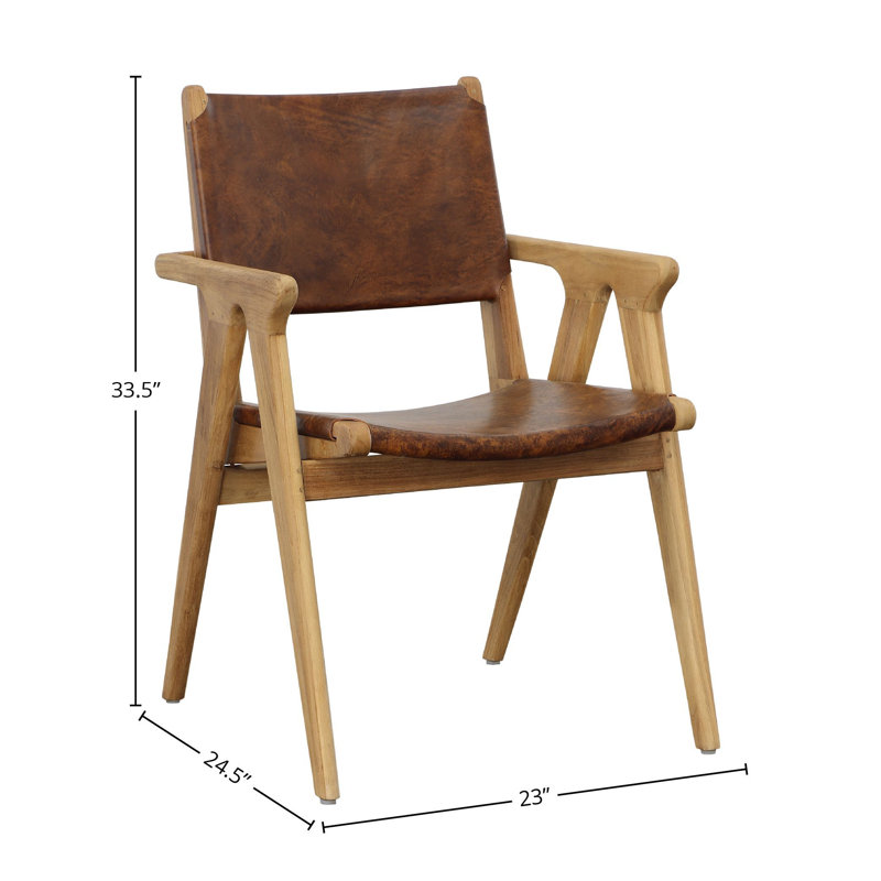Oaklynn Leather Upholstered Dining Chair