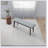 Carlos Fabric Upholstered Solid Wood Bench Simple design, comfortable and durable, multi-functional bench