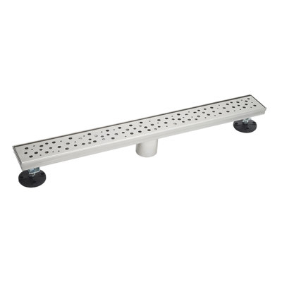 Drain de douche 36 "avec grille à motif de gouttes de pluie