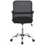 Fauteuil de bureau ergonomique noir - mince, réglable en hauteur, rehaussant l'efficacité du travail, respirant, siège réglable