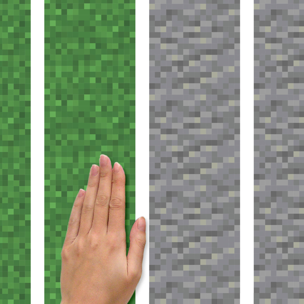 Room Mates Minecraft Block Strips Peel and Stick Wall Decal | Wayfair
