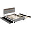Lit plateforme tapissier avec tête de lit, gigogne, 2 tiroirs et un ensemble de prises et ports USB-941054530
