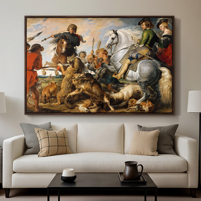 The Wolf and Fox Hunt, c. 1616-Peter Paul Rubens-Framed Gallery Wrapped Canvas