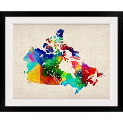 «Canada Rolled Paint Map» par Francy, impression