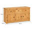 135 cm W Pine Solid Wood Sideboard