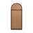 Distressed Arched Metal Wall Mirror with Window Pane-1299412297