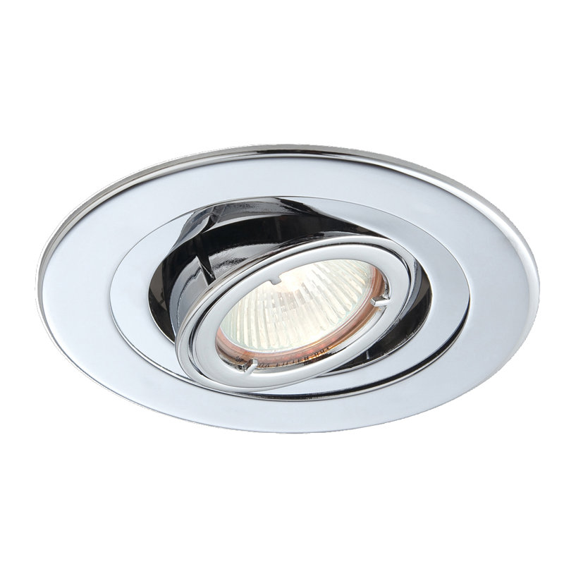 4" Side Pivot Recessed Trim, Chrome