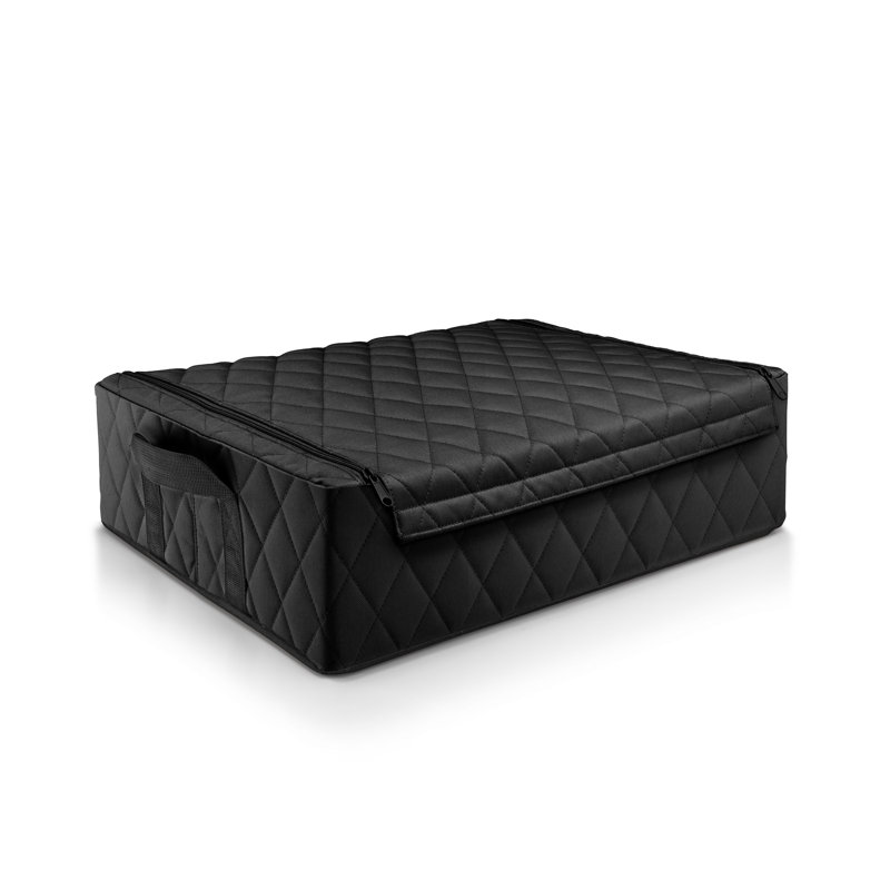Reisenthel Recycled Polyester Fabric Decorative Bin,  Black diamond