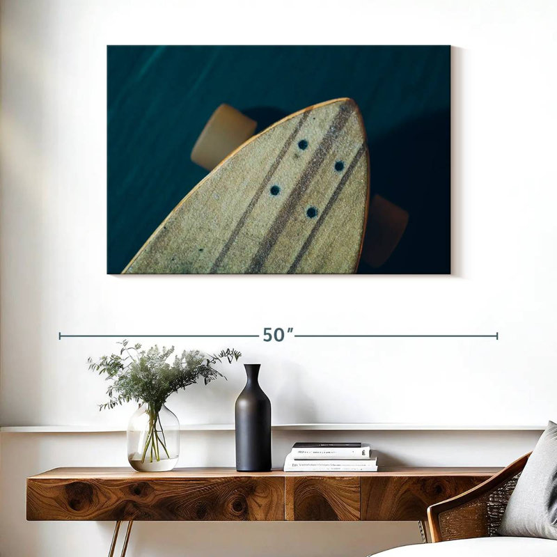 Senne Textured Skateboard Deck, 26" H x 39" W