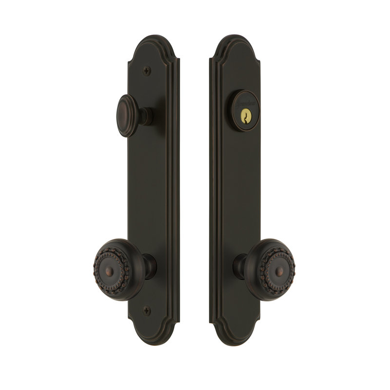 Complete Entry Knob Set with Deadbolt, Timeless Bronze, 2.375"