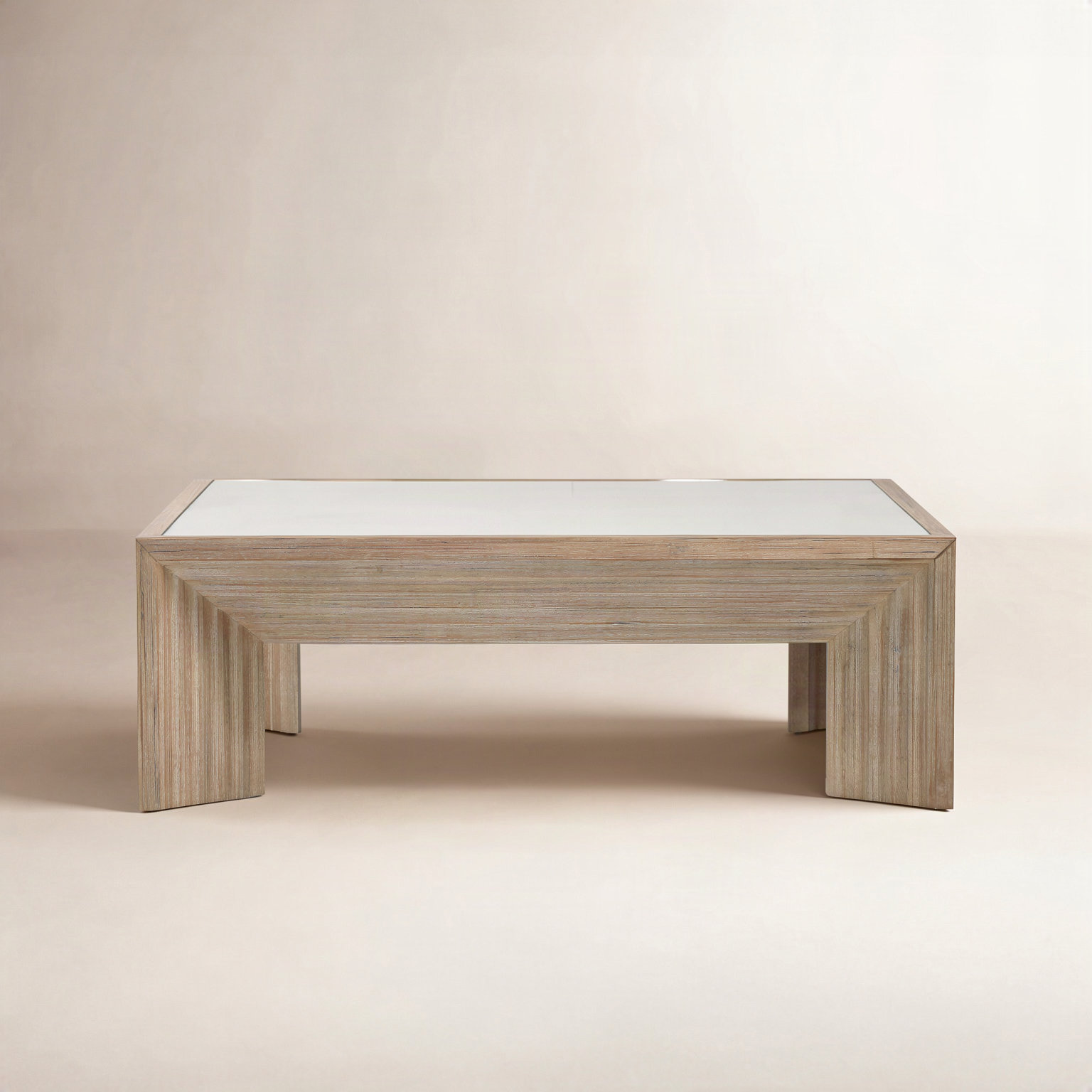 Cleo 46" Glass Coffee Table