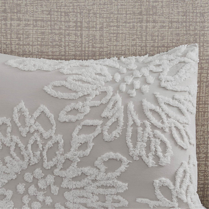 Ensemble de housse de couette 3 pièces, Housse de couette très grand et 2 taies, Gris