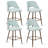 26" Upholstered Counter Height Bar Stools Set Of 4 With Metal Legs-1077711109