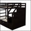 Lit avec lit gigogne, escalier de rangement et fabrication en pin massif de haute qualité pour une efficacité maximale de l'espace-421607945