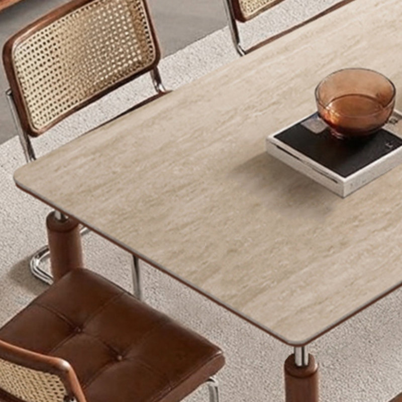High-end retro dining table, 29.53"H x 55.12"L x 31.5"W