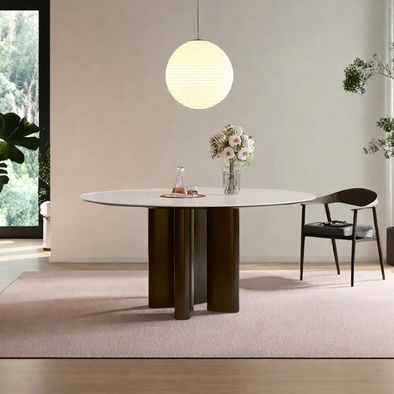 Mayhall, 29.53" H x 47.24" L x 47.24" W, White, Black