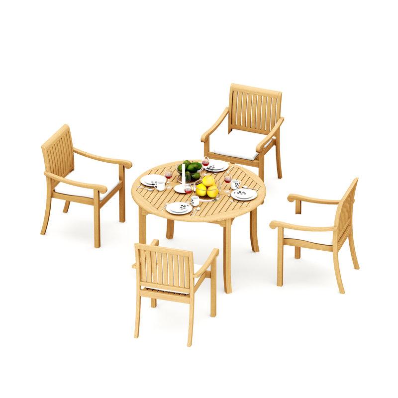 Napa Outdoor 5 - Piece Teak Dining Set
