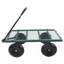 Les chariots de jardin Wagon Cart facilitent le transport du bois de chauffage (vert)