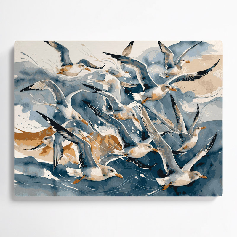 Art mural en métal oiseaux, H 24 po x l 36 po