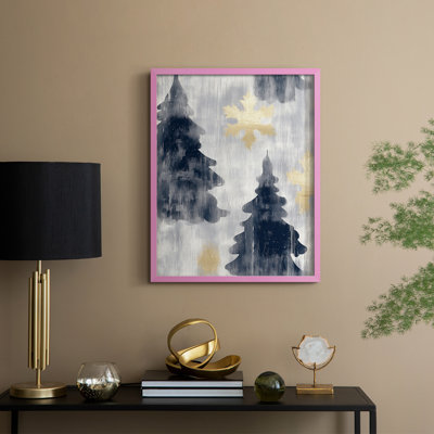 «Christmas Holiday Art» CCLxxix, reproduction d'art encadrée - bois massif