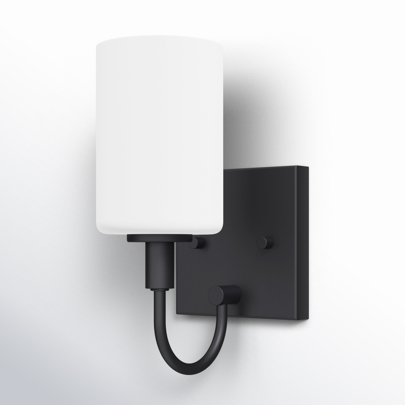 Rowley Single Light Dimmable Bath Sconce, Midnight Black