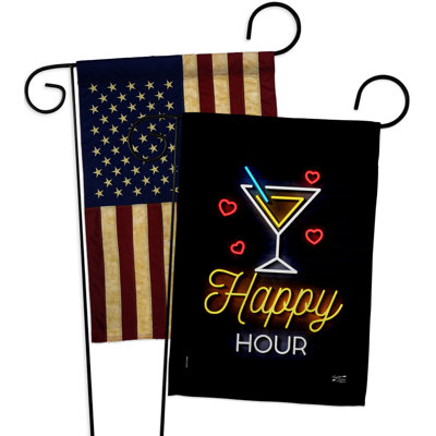 Double Sided 18.5 in. H x 13 in. W Polyester Garden flag