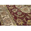 Hand-Knotted High-Quality Red and Cream Area Rug