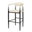 Cuir beige brun 2 - Style moderne, structure en fer 42