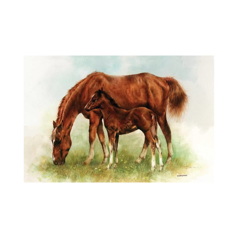 By Mom's Side - Wrapped Canvas Painting, 20.32 cm H x 30.48 cm W