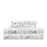 4 Piece Sheet Set Patterned Microfiber Ultra Soft Bedding in Floral Dream