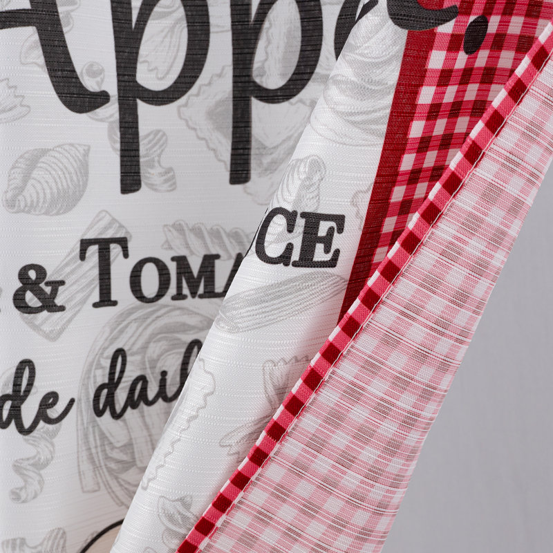 Pasta Chef Cucina Kitchen Curtain Set