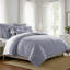 Ensemble de housse de couette en coton indigo / ivoire 8 pièces-109897341