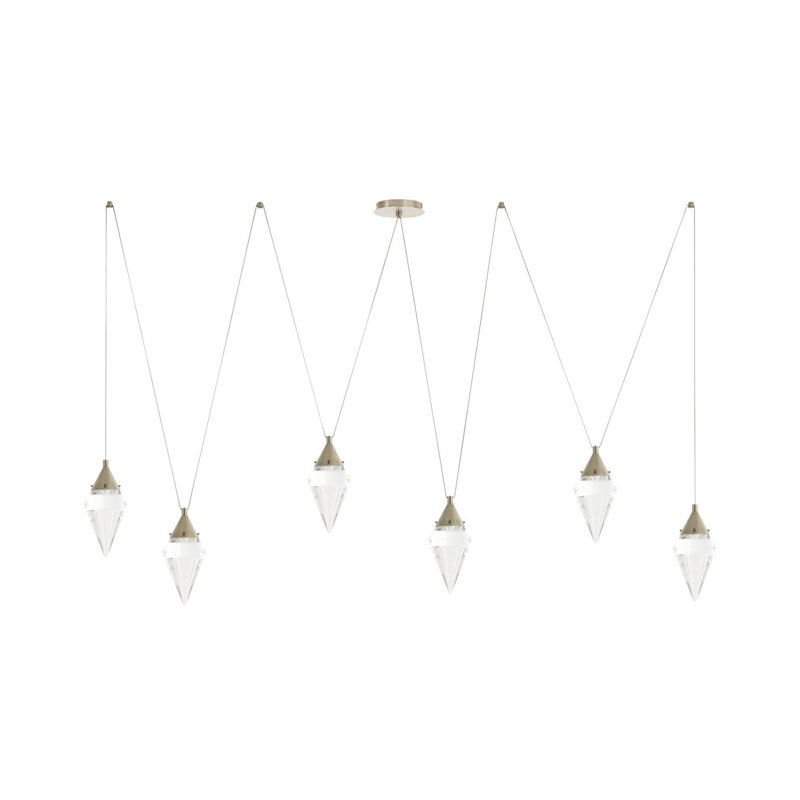 Berkley Multi-Drop Chandelier, Vintage Silver