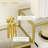Lulia 39.25'' Glass Top Console Table