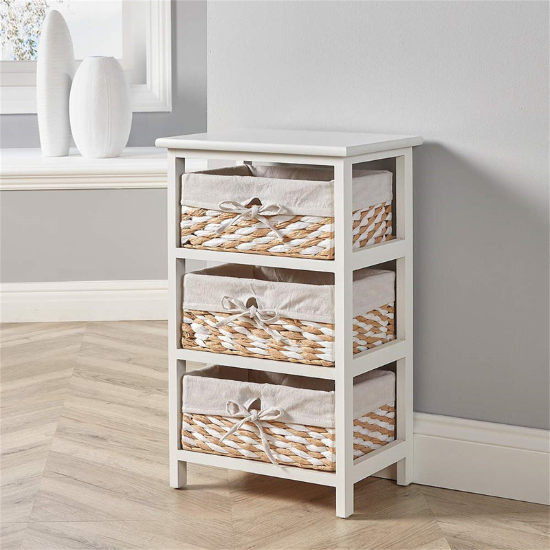 Ameiya 37cm W Manufactured Wood Bedside Table
