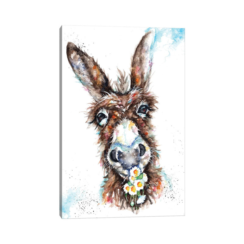 Daisy - Painting on Canvas, Wrapped Canvas, 30.48 cm H x 45.72 cm W
