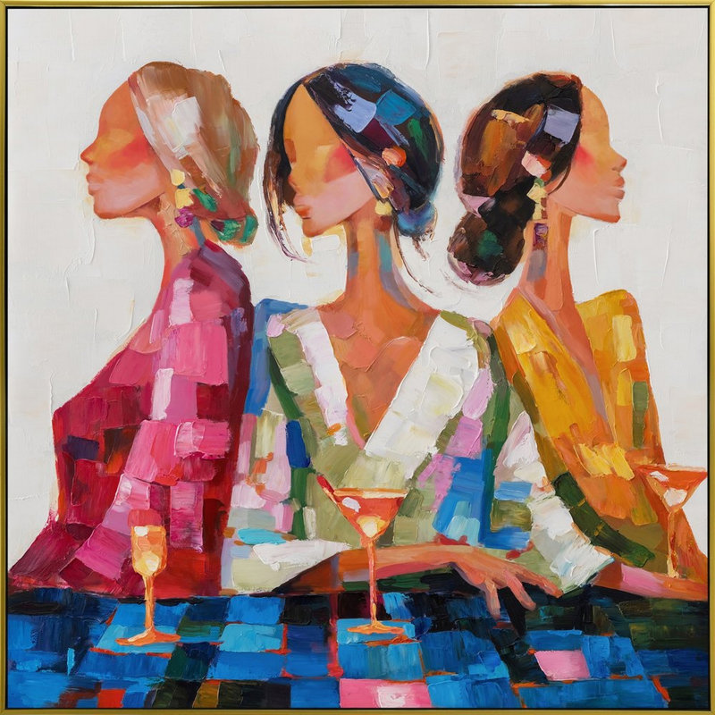«Chic Conversations», art mural sur toile