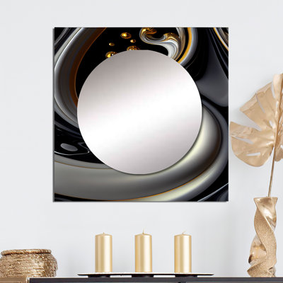 Anki - Grand miroir carré moderne pour décoration murale