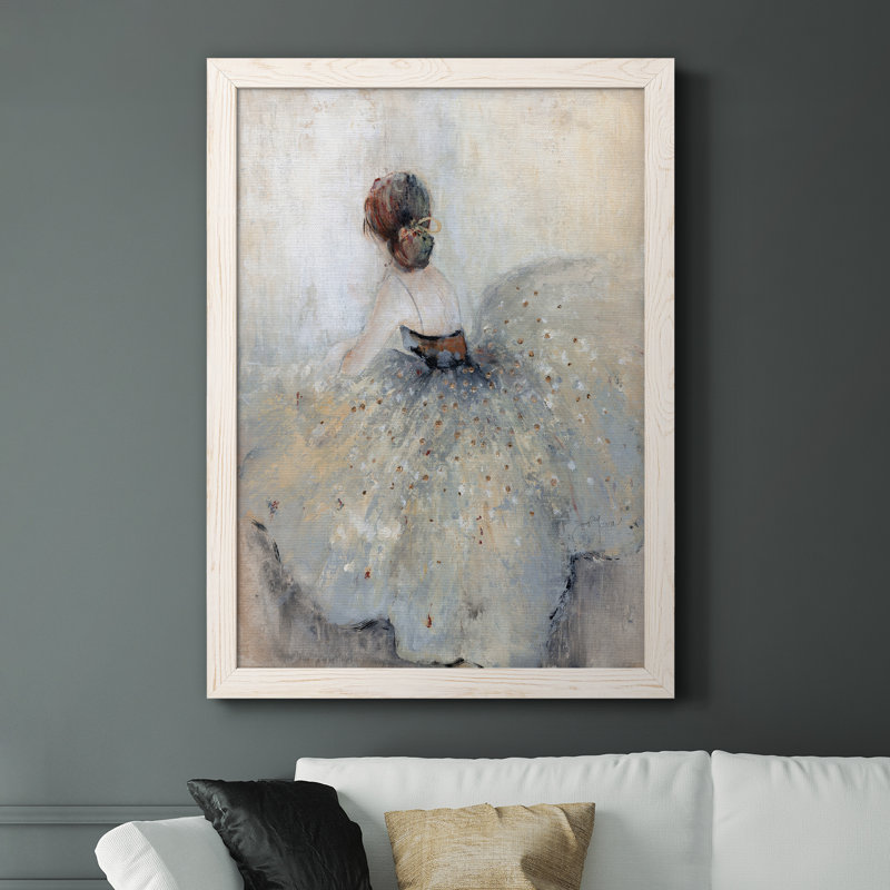 At A Glance - Peinture sur toile encadrée, H 31,5 po x l 23,5 po x P 1,5 po, Toile blanche encadrée