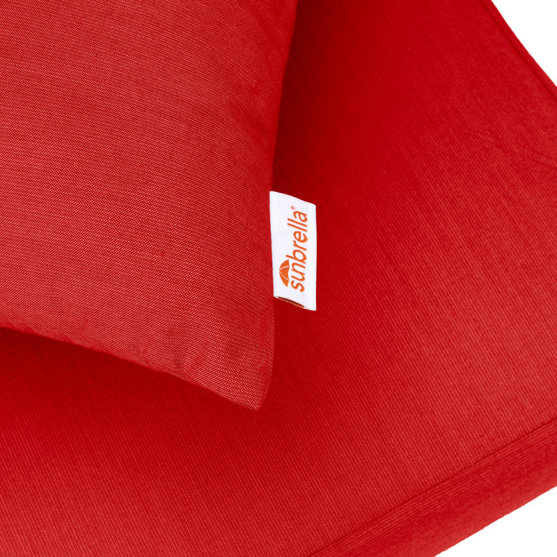Sunbrella Deep Seat Patio Cushion Set (Seat and Back), 2 Piece, Red