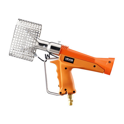 Pistolet thermique au propane avec rallonge de 90 cm, jusqu'à 168 280 BTU, tuyau de 8 m et étui de transport inclus, idéal pour le filmage rétractable de bateaux, l'emballage de palettes et les travaux manuels.