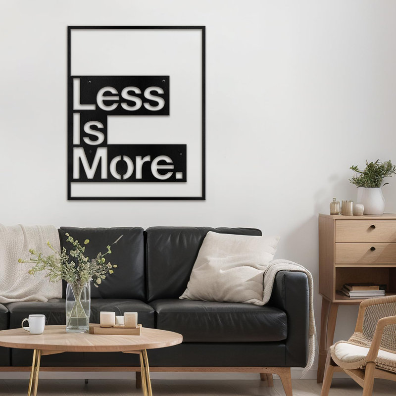 Décoration murale en métal, Noir, H 16 po x l 12 po x P 0,05 po