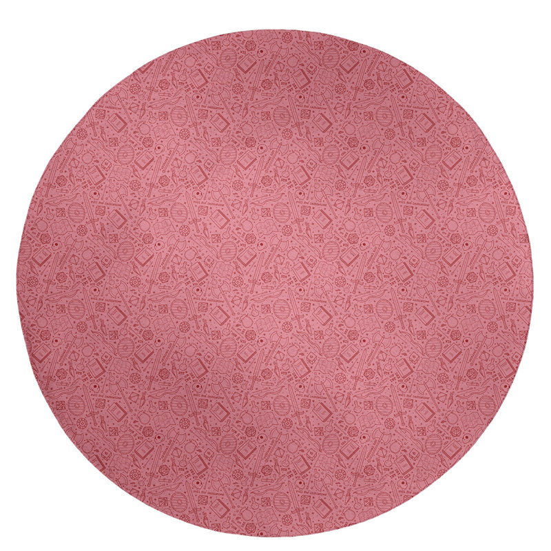 Chenille Indoor Rug, Round 5'