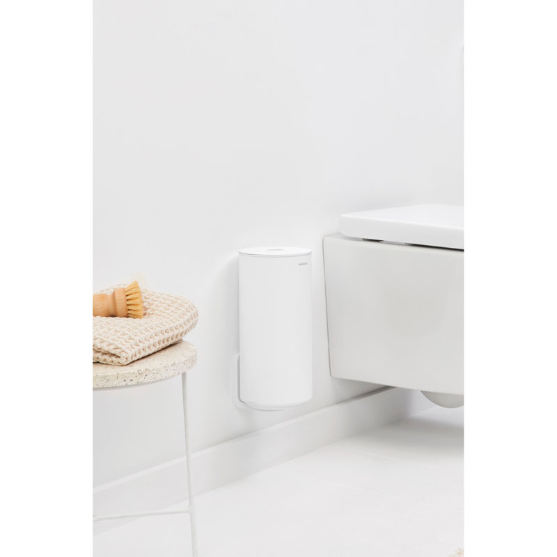 Brabantia Mindset Toilet Roll Dispenser, Mineral Fresh White