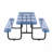 Blue 96" Rectangular Picnic Tables, Outdoor-17754948
