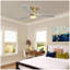 Ventilateur de plafond décoratif 52 pouces avec lumière DEL à intensité variable, télécommande 6 vitesses, 3 pales en bois massif, moteur à courant continu réversible pour le salon-1386033633-1386033638