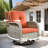 10 Piece Patio Furniture With Fire Pit Table, Outdoor Rattan Wicker Conversation Set With Glowing Coffee Table, Comfy Sectional Sofa Set With Swivel Rocking Chairs For Porch Balcony Backyard Pool-547644640